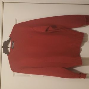 Ralph Lauren 100% cotton crewneck sweater. Red.